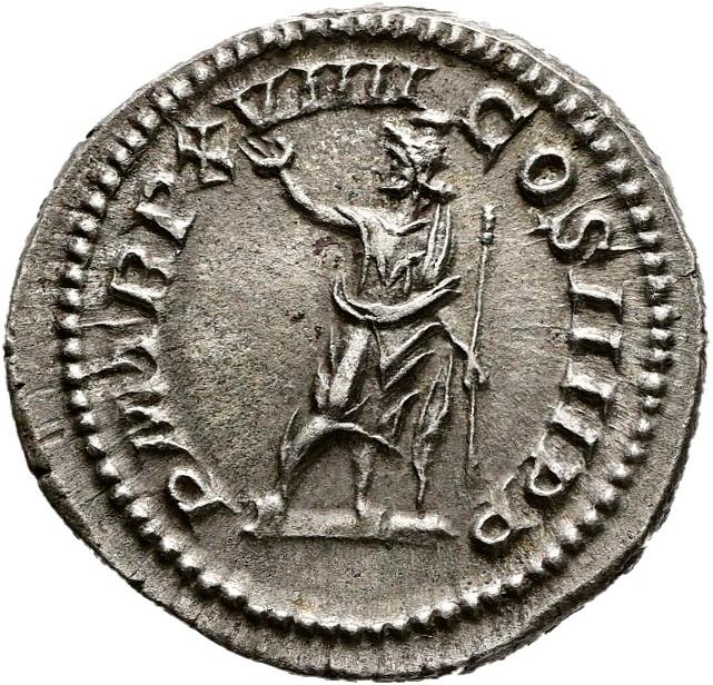 Caracalla, Silver denarius, collection photograph Hamburg-ID906, reverse