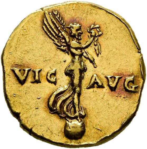Vespasian, Gold aureus, collection photograph Hamburg-ID2790, reverse