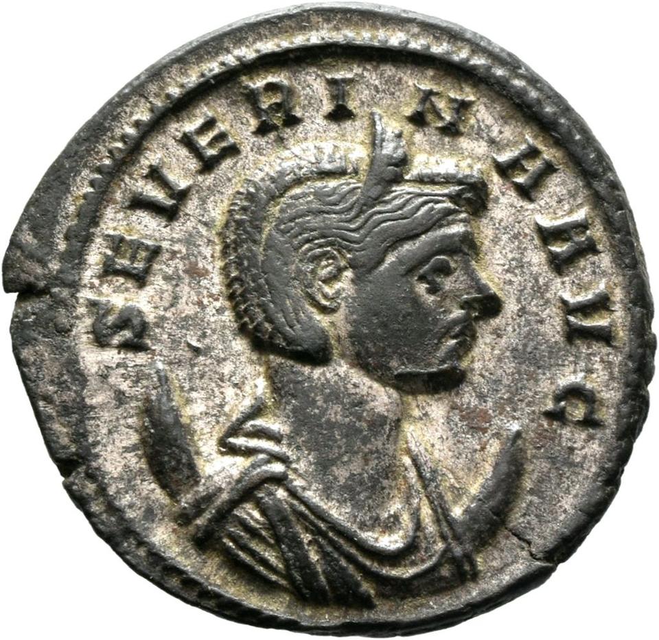 Aurelian, silver antoninianus, collection photograph Mainz-ID842, obverse