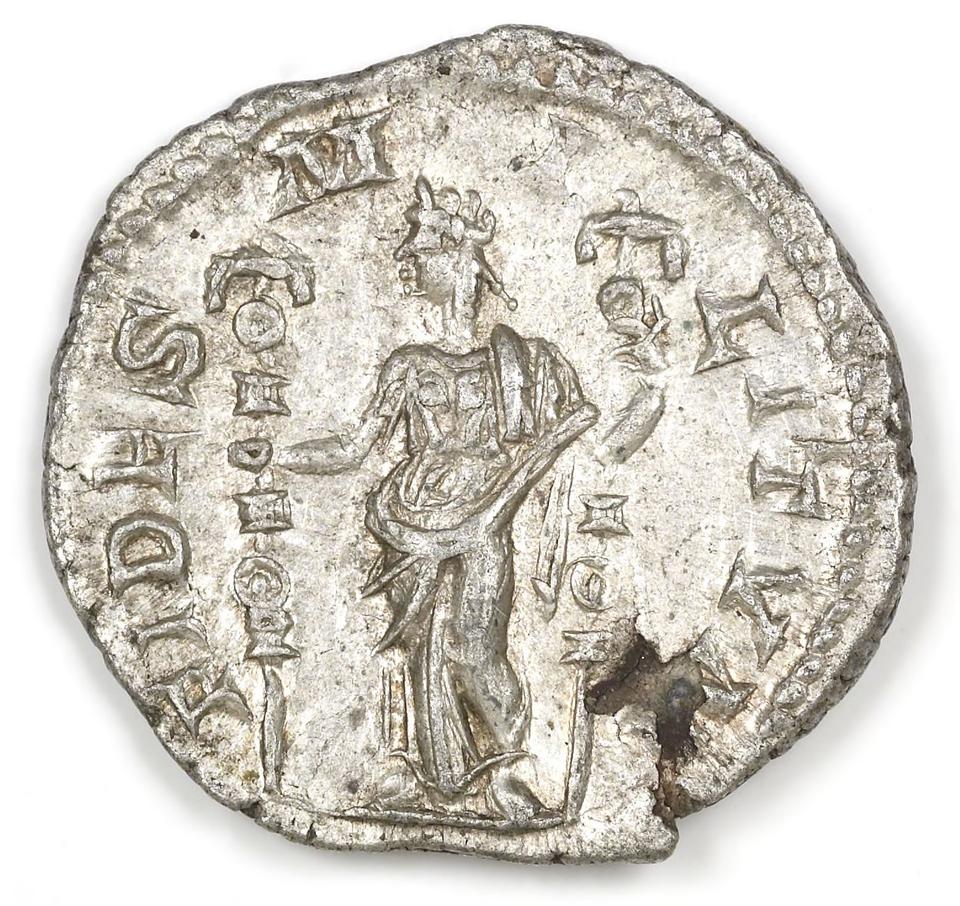 Severus Alexander, Silver denarius, collection photograph IATH-1989.19.19, reverse