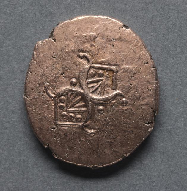 Gold Stater of Addedomaros: North Thames Iron Age Coinage, obverse