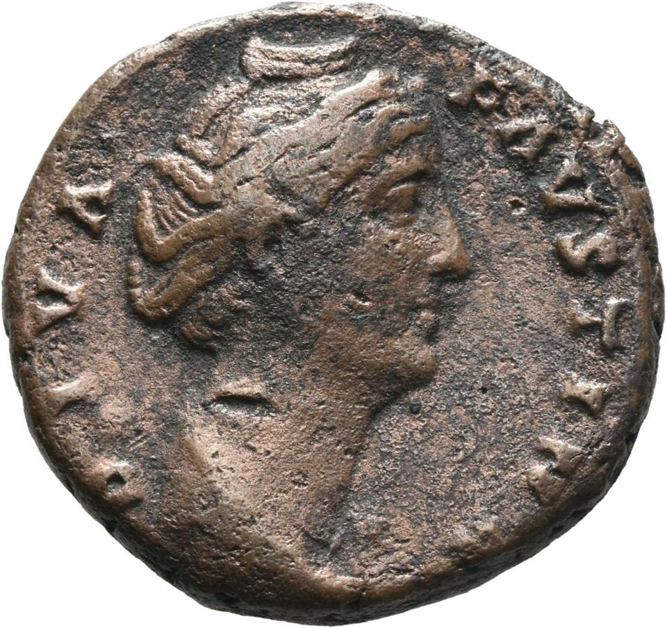 Antoninus Pius, copper-alloy sestertius, collection photograph Mainz-ID122, obverse