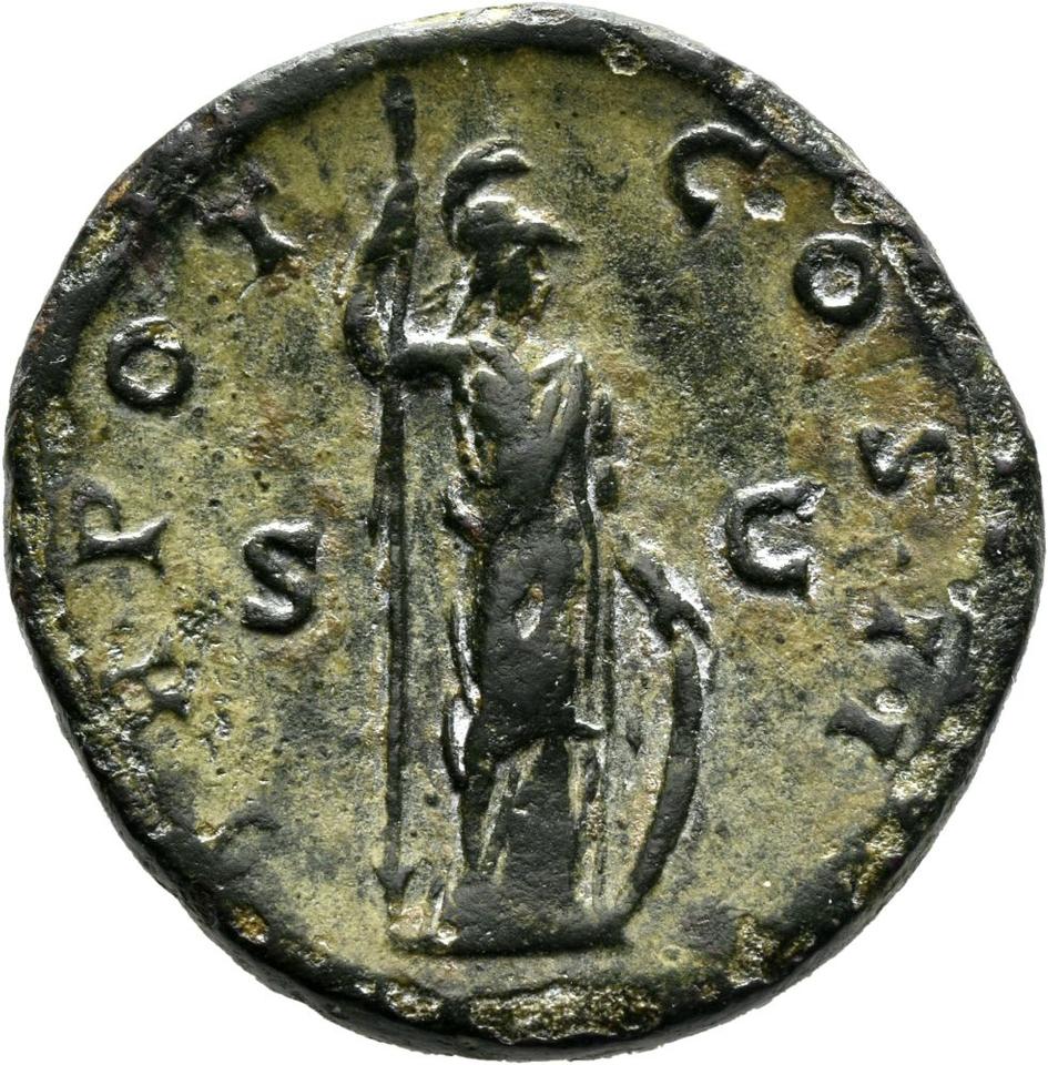 Antoninus Pius, copper-alloy sestertius, collection photograph Mainz-ID335, reverse