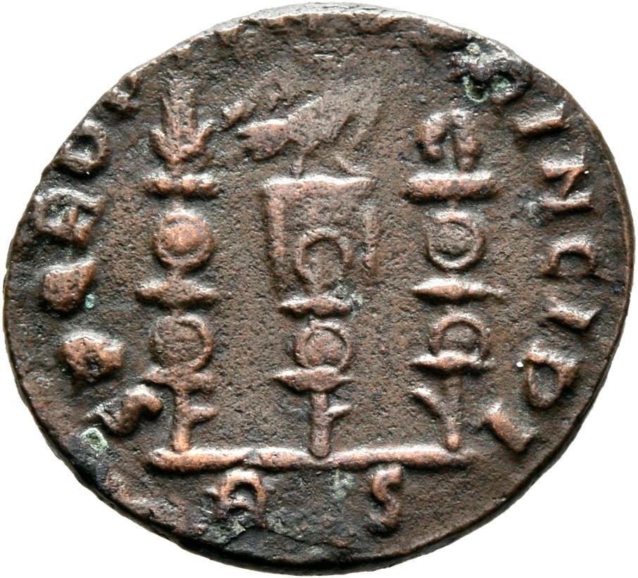 Constantine I, copper-alloy ae2, collection photograph Mainz-ID235, reverse