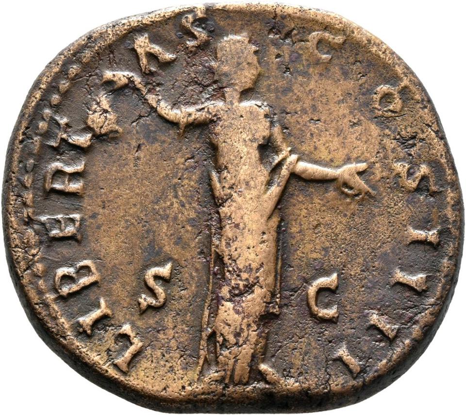 Antoninus Pius, copper-alloy sestertius, collection photograph Mainz-ID334, reverse