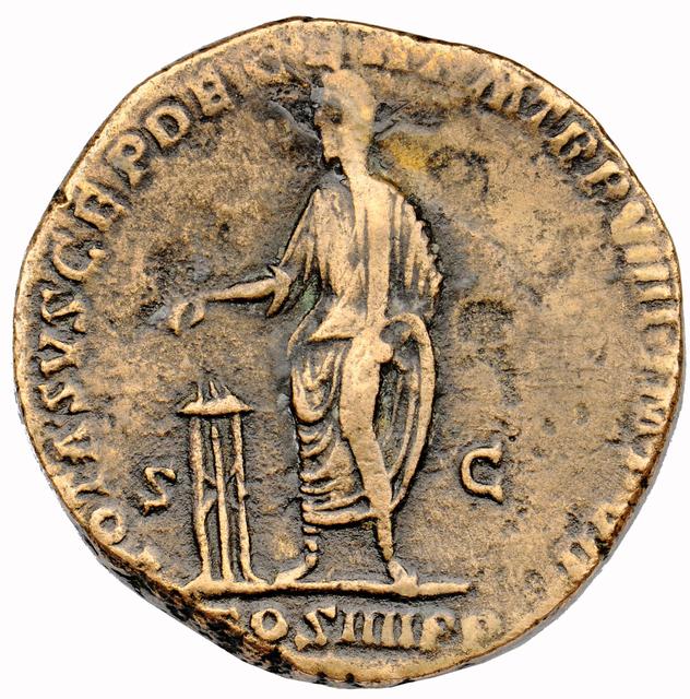 Commodus Bronze Sestertius RIC III Commodus 441c, reverse