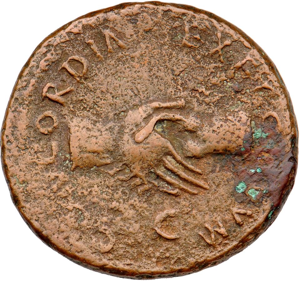 Nerva, copper-alloy as, collection photograph Muenster-ID378, reverse