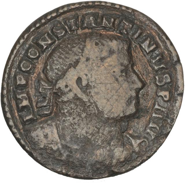 Constantine I Copper-Alloy AE1, obverse