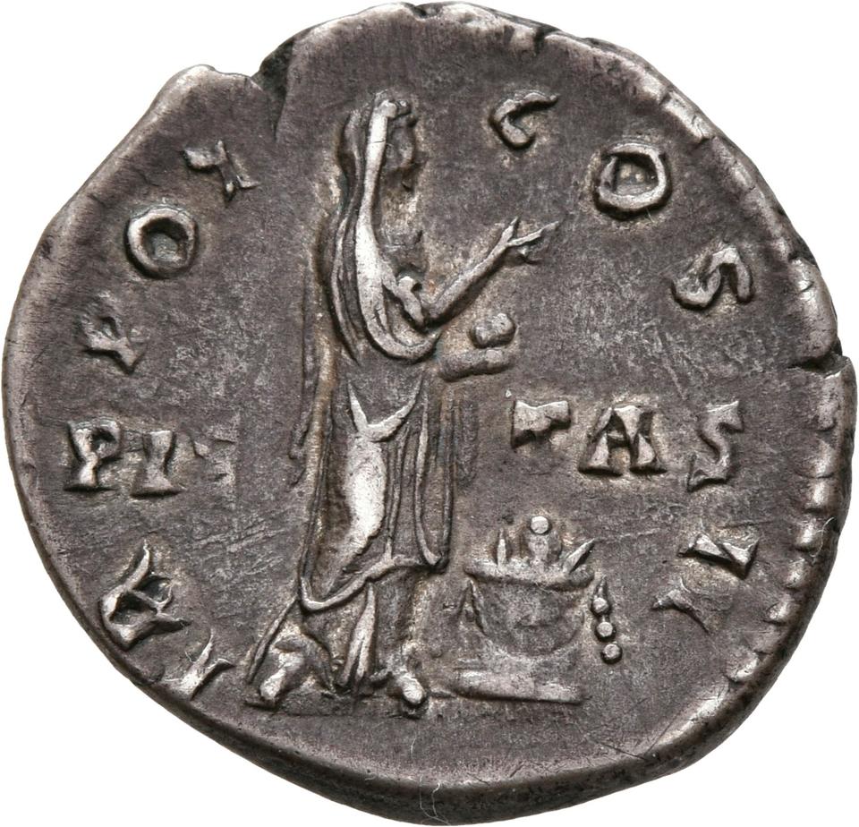Hadrian, silver denarius, collection photograph Univie-ID758, reverse