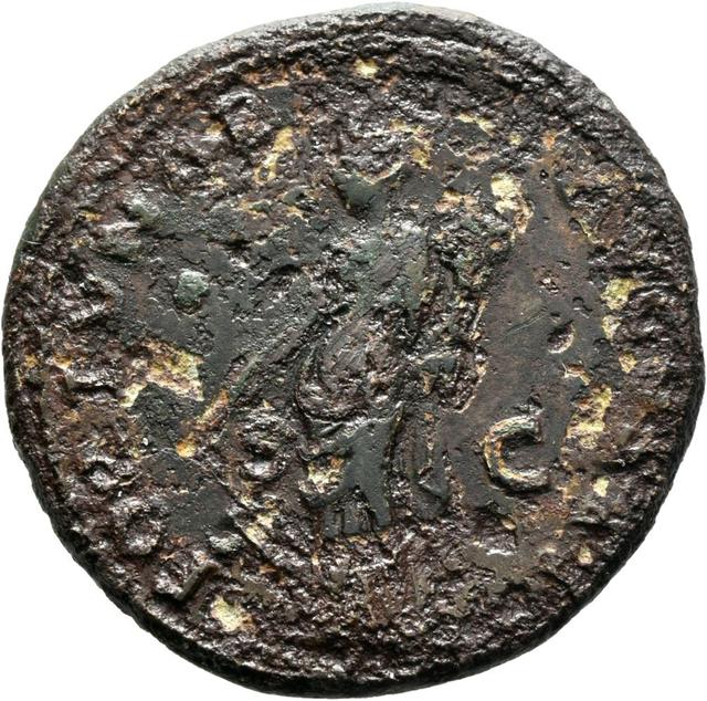 Domitian Dupondius, RIC II, Part 1 (second edition) Domitian 479, reverse