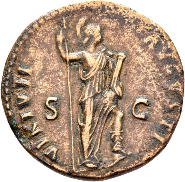 Domitian Dupondius, RIC II, Part 1 (second edition) Domitian 804, reverse
