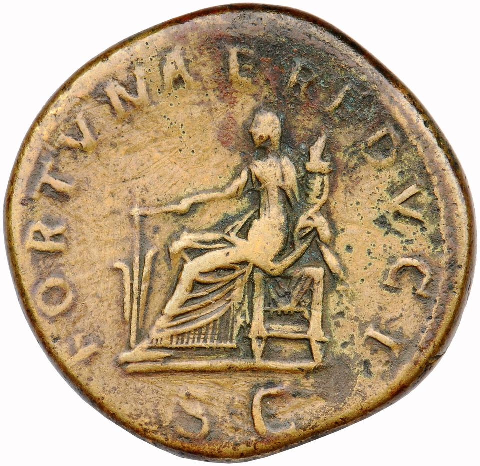Trajan, copper-alloy dupondius, collection photograph Muenster-ID660, reverse