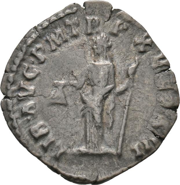 Commodus Silver Denarius, RIC III Commodus 208 (denarius), reverse