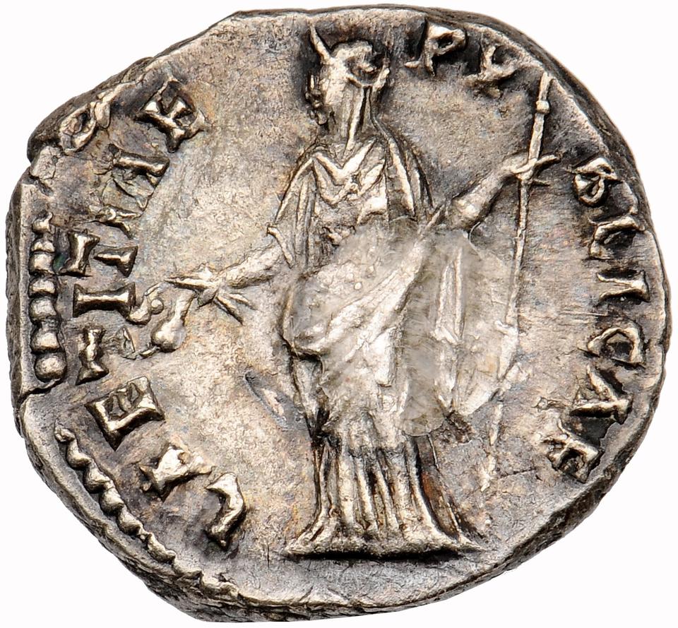 Antoninus Pius, silver denarius, collection photograph Muenster-ID663, reverse