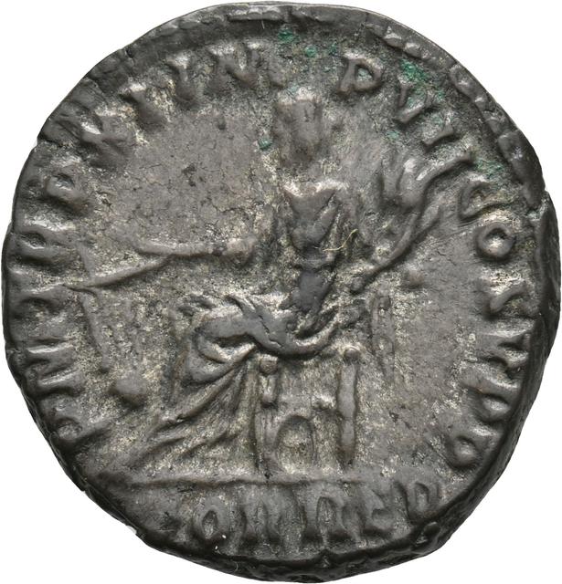 Commodus Silver Denarius, RIC III Commodus 131, reverse