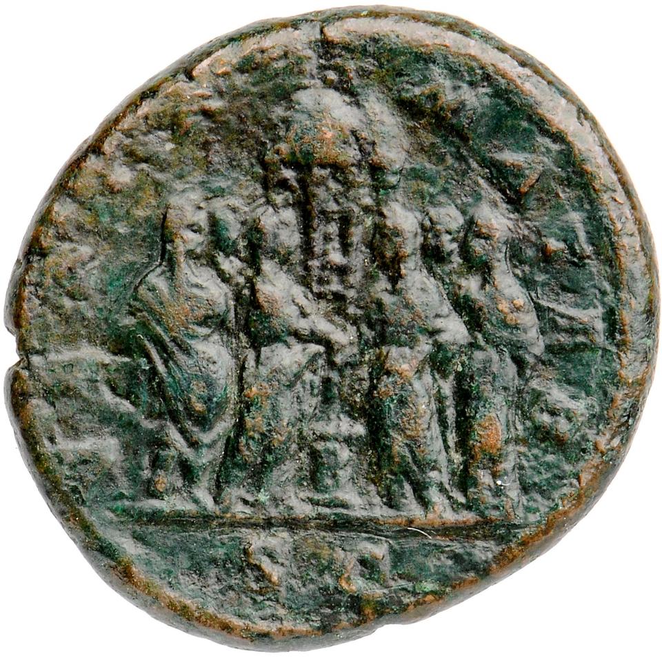 Septimius Severus, copper-alloy dupondius, collection photograph Muenster-ID12, reverse