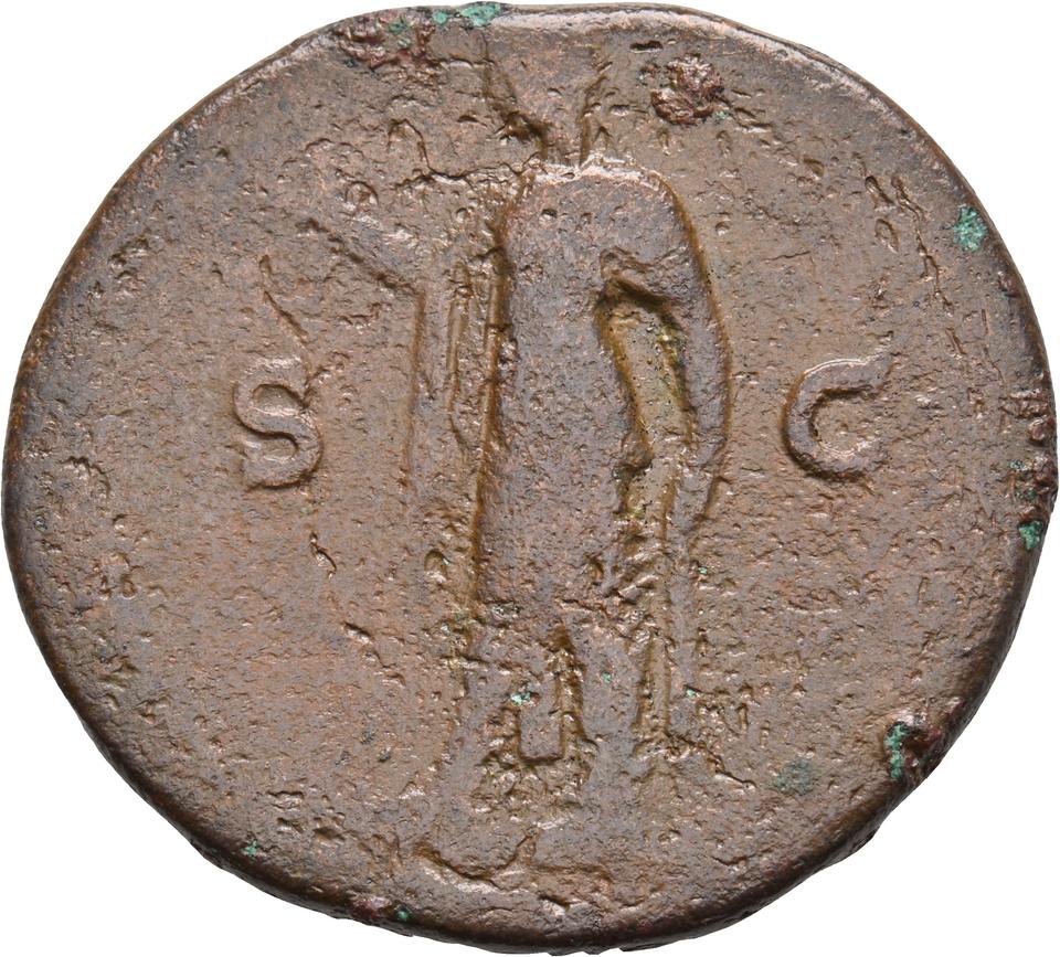 Vespasian, copper-alloy as, collection photograph Koeln-ID659, reverse