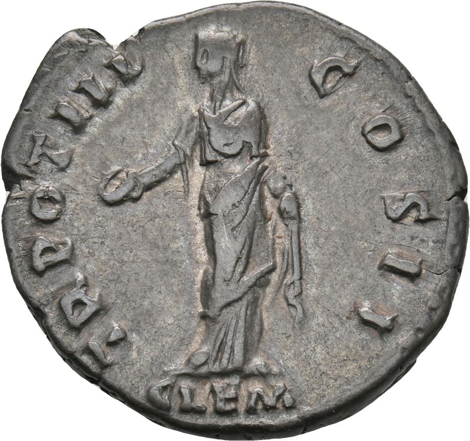 Antoninus Pius, silver denarius, collection photograph Koeln-ID785, reverse