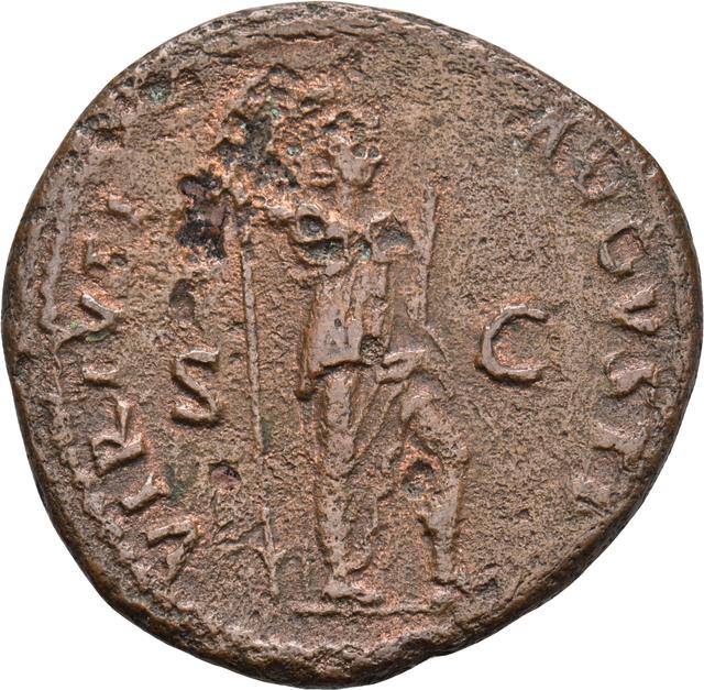 Domitian Bronze As, RIC II, Part 1 (second edition) Domitian 423, reverse
