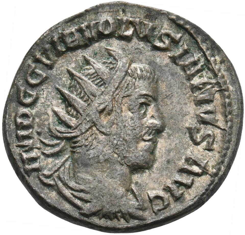 Volusian, silver antoninianus, collection photograph Koeln-ID993, obverse