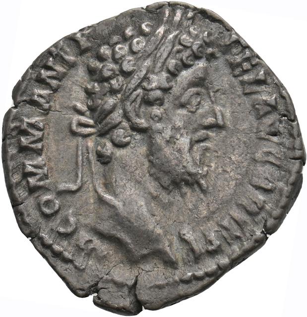 Commodus Silver Denarius, RIC III Commodus 208 (denarius), obverse