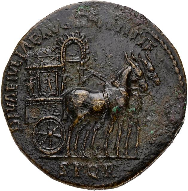 RIC II, Part 1 (second edition) Domitian 717 Sestertius, obverse