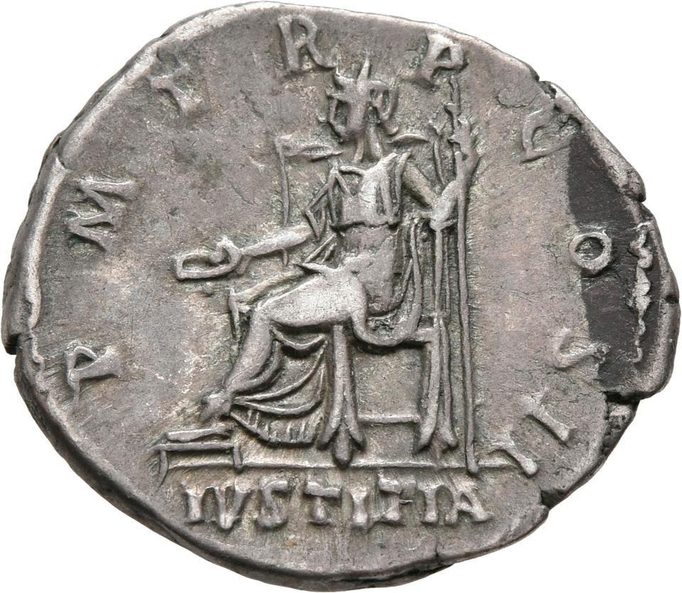 Hadrian, silver denarius, collection photograph Univie-ID680, reverse