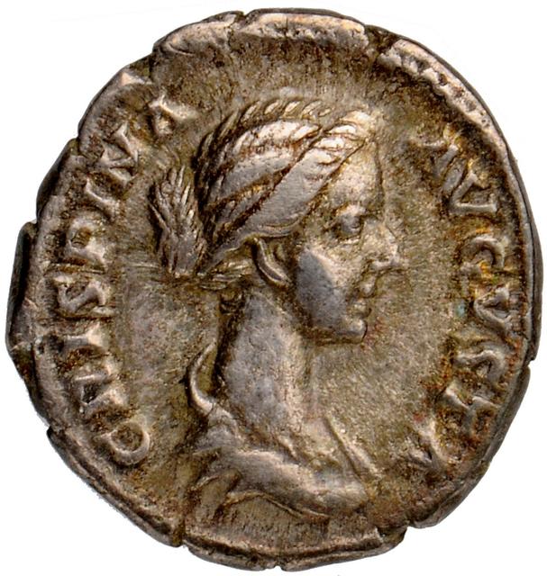 Crispina Silver Denarius, RIC III Commodus 281b, obverse