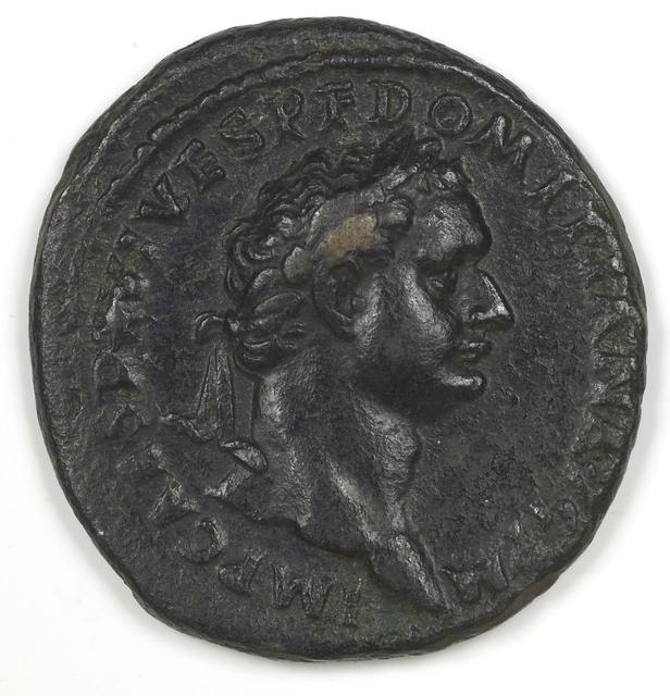 Domitian Bronze As, RIC II, Part 1 (second edition) Domitian 87, obverse