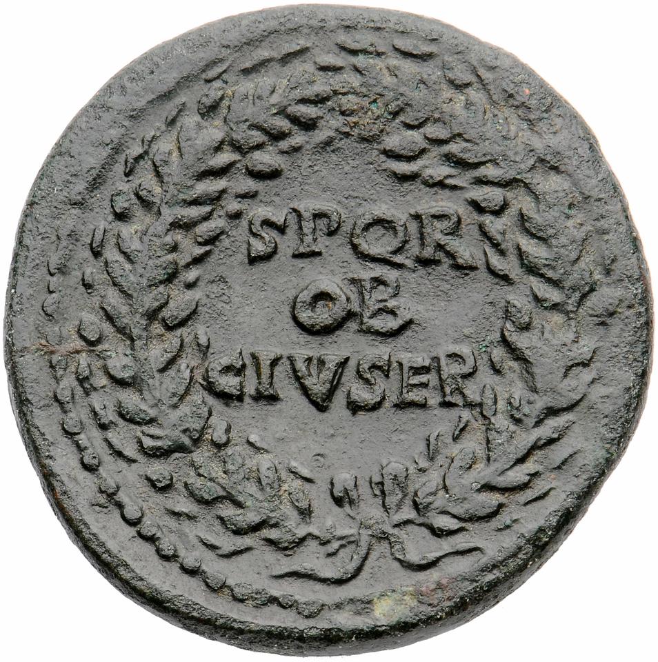 Galba, copper-alloy dupondius, collection photograph Muenster-ID2080, reverse
