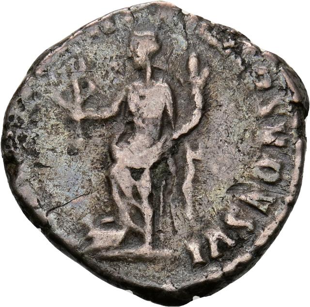 Commodus Silver Denarius RIC III Commodus 186, reverse