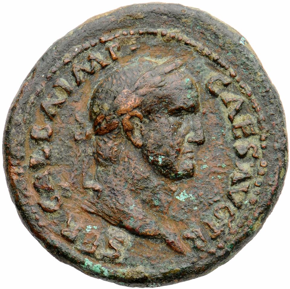 Galba, copper-alloy dupondius, collection photograph Muenster-ID2079, obverse