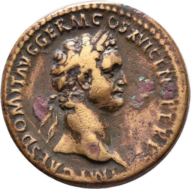 Domitian Sestertius, RIC II, Part 1 (second edition) Domitian 751, obverse