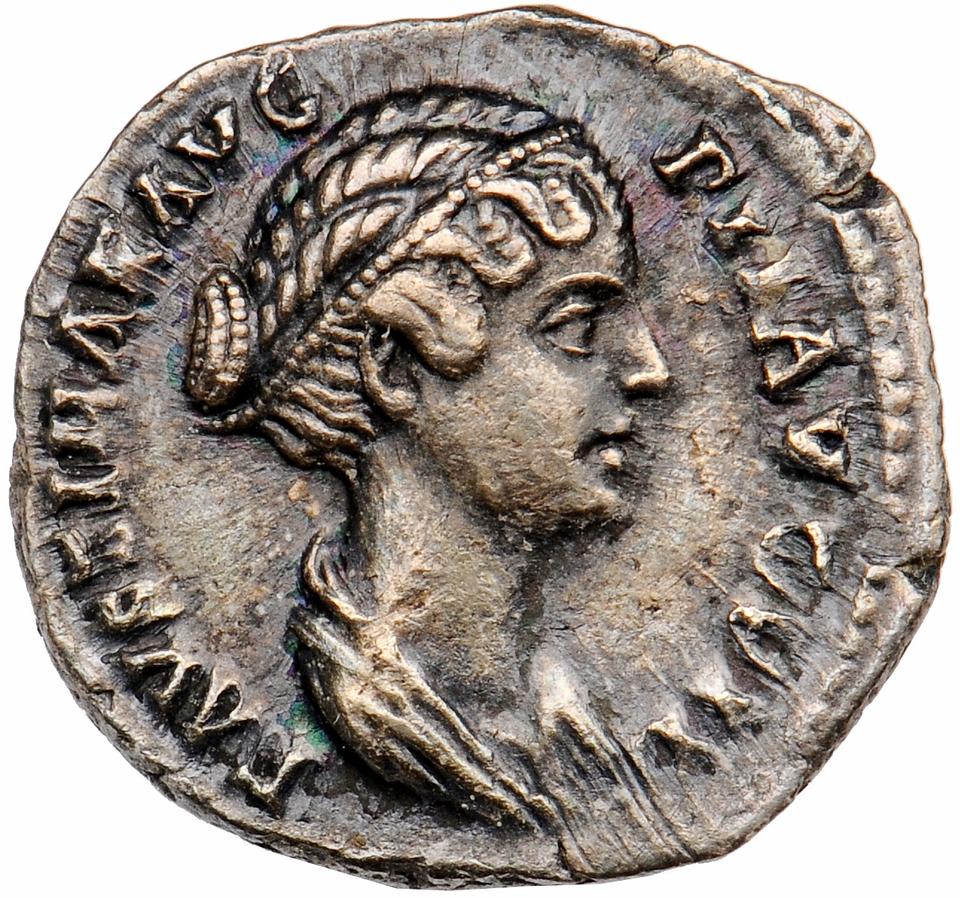 Antoninus Pius, silver denarius, collection photograph Muenster-ID663, obverse