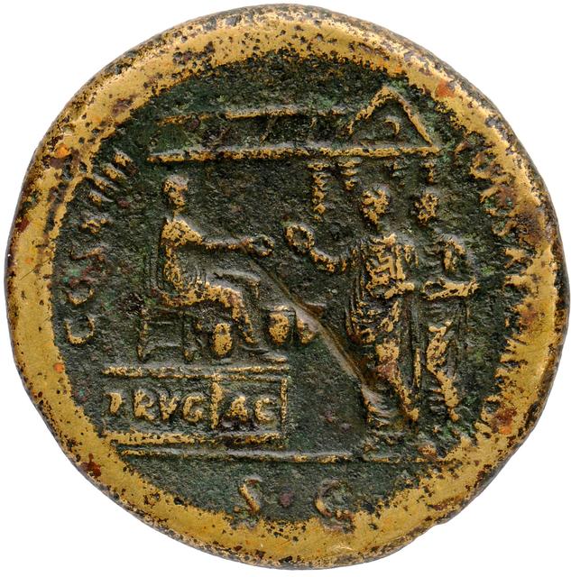 Domitian Sestertius, RIC II, Part 1 (second edition) Domitian 606, reverse
