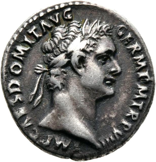Domitian Denarius, RIC II, Part 1 (second edition) Domitian 604, obverse