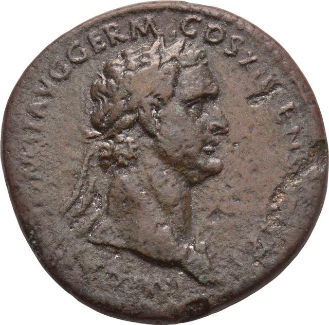 Domitian Sestertius, RIC II, Part 1 (second edition) Domitian 474, obverse