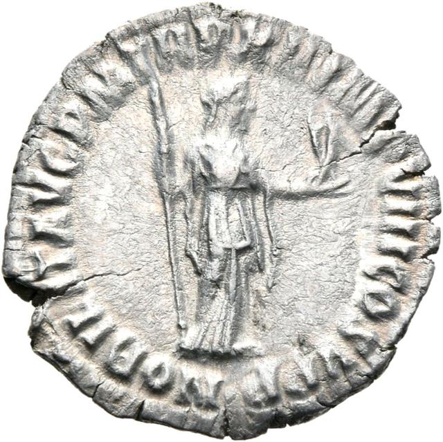 Commodus Silver Denarius, RIC III Commodus 155 (denarius), reverse