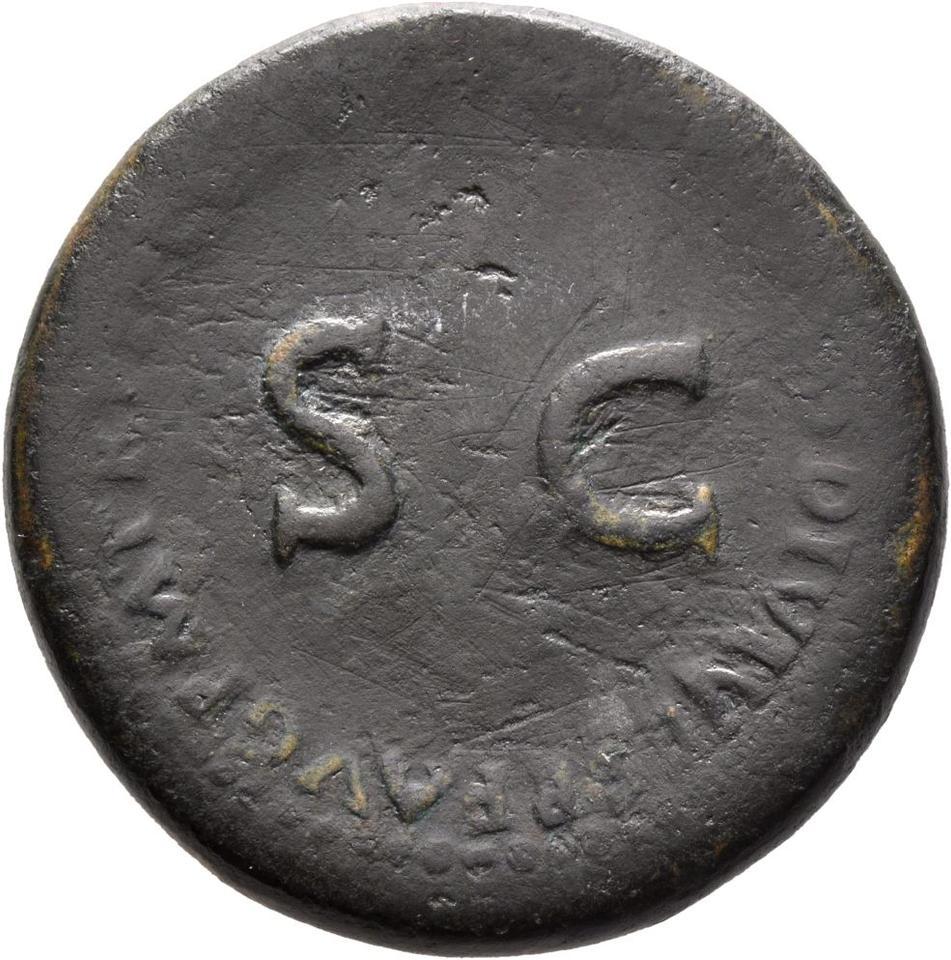 Titus, copper-alloy sestertius, collection photograph Mainz-ID619, reverse