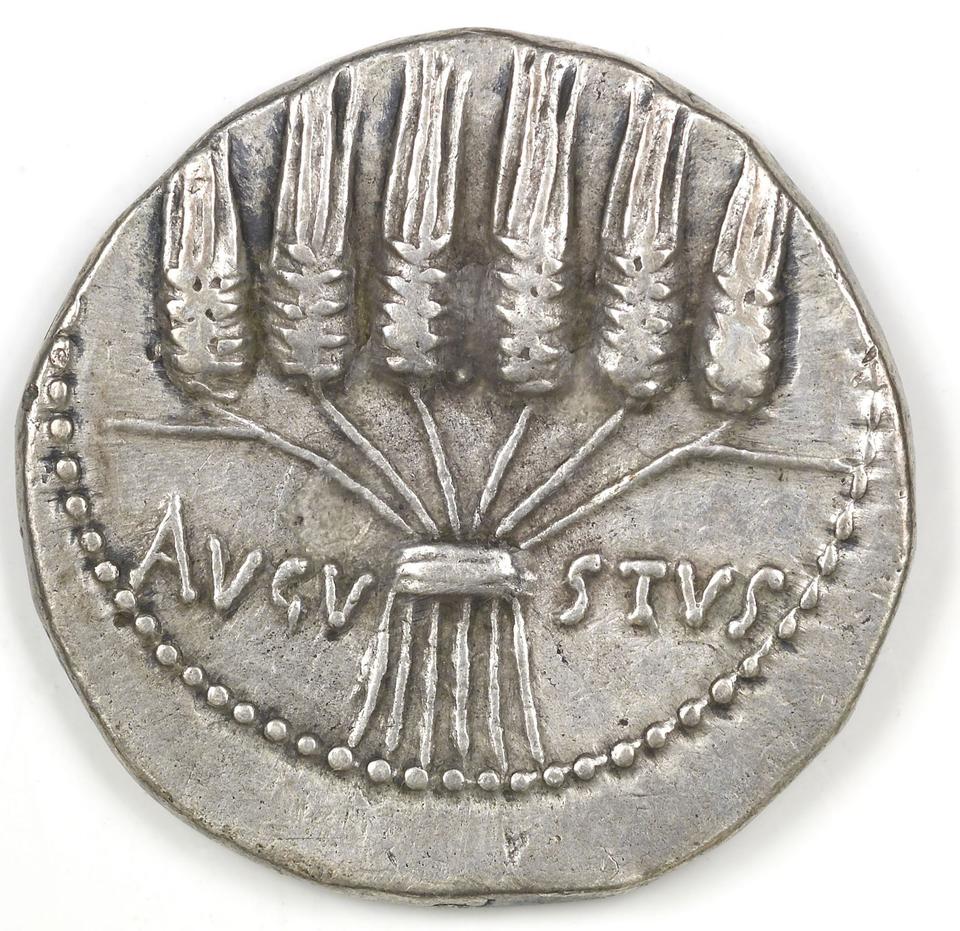Augustus, silver cistophorus, collection photograph IATH-2001.4.1, reverse