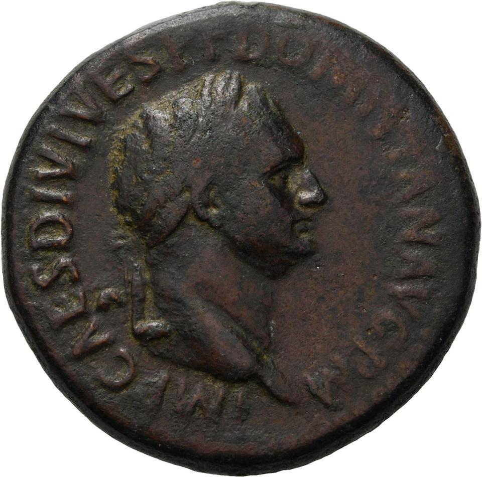 Domitian, Bronze sestertius, collection photograph Herzog-ID2593, obverse