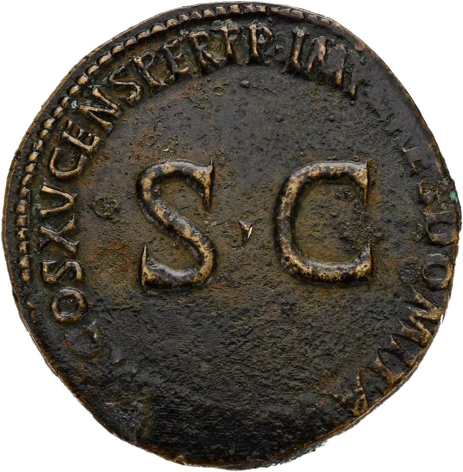 Domitian, Bronze sestertius, collection photograph Hamburg-ID2793, reverse