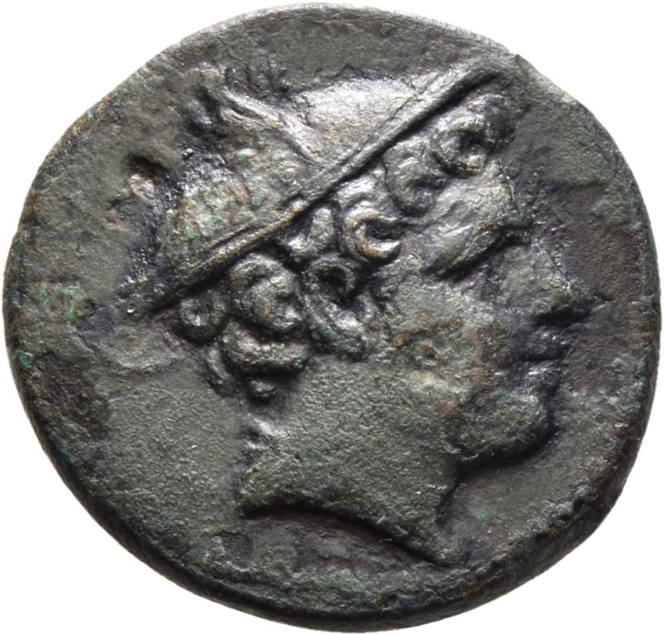Roman Republic, copper-alloy semuncia, collection photograph Mainz-ID285, obverse