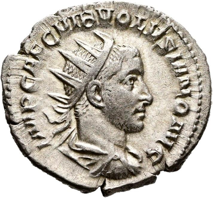 Volusian, silver antoninianus, collection photograph Hamburg-ID1294, obverse