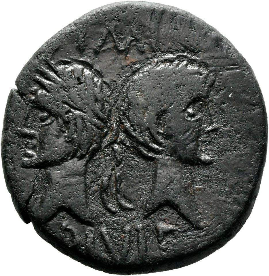 Augustus, Bronze as, collection photograph Mainz-ID467, obverse