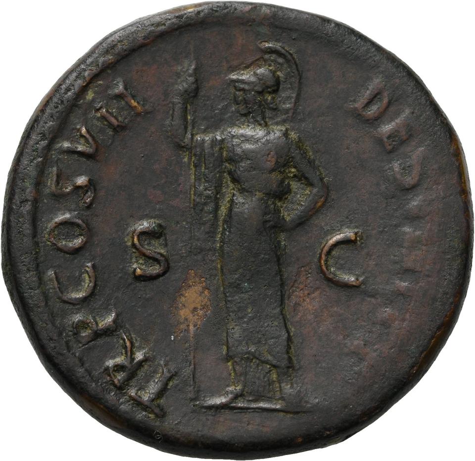 Domitian, Bronze sestertius, collection photograph Herzog-ID2593, reverse