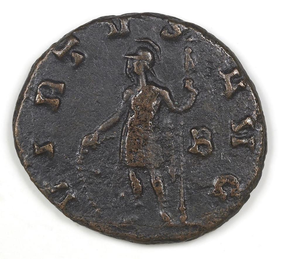 Claudius II Gothicus, silver antoninianus, collection photograph IATH-1987.46.51, reverse