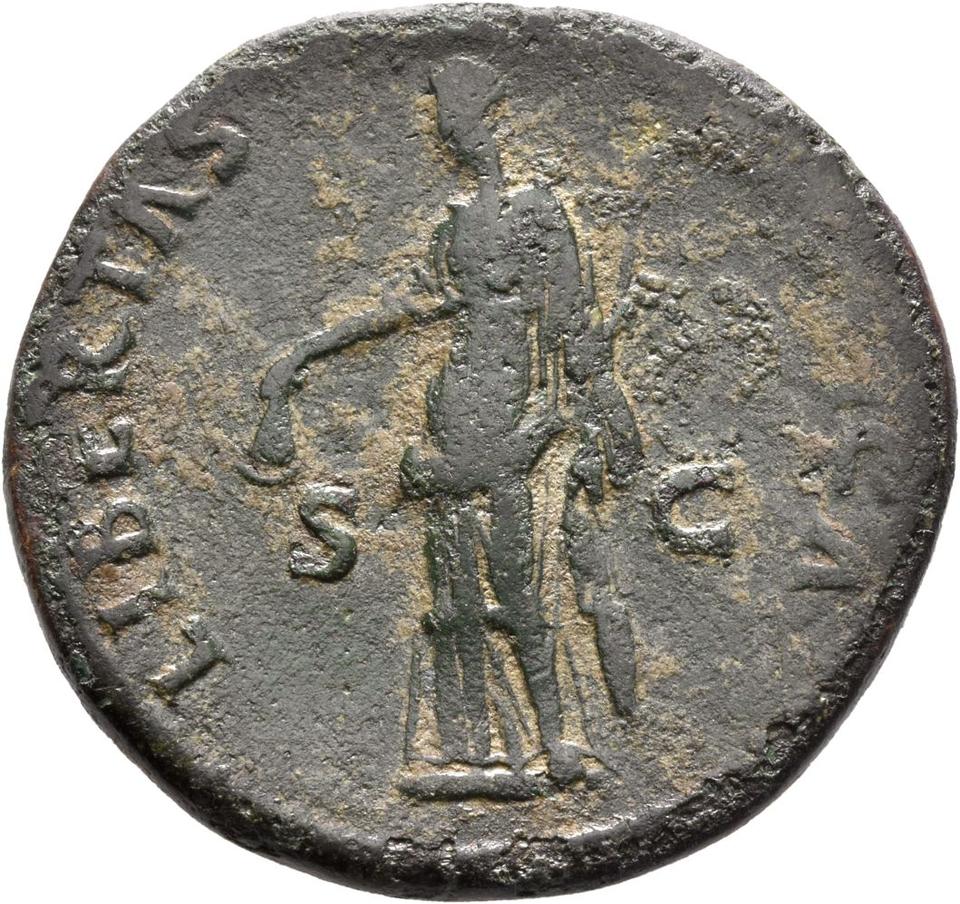 Nerva, copper-alloy sestertius, collection photograph Mainz-ID188, reverse