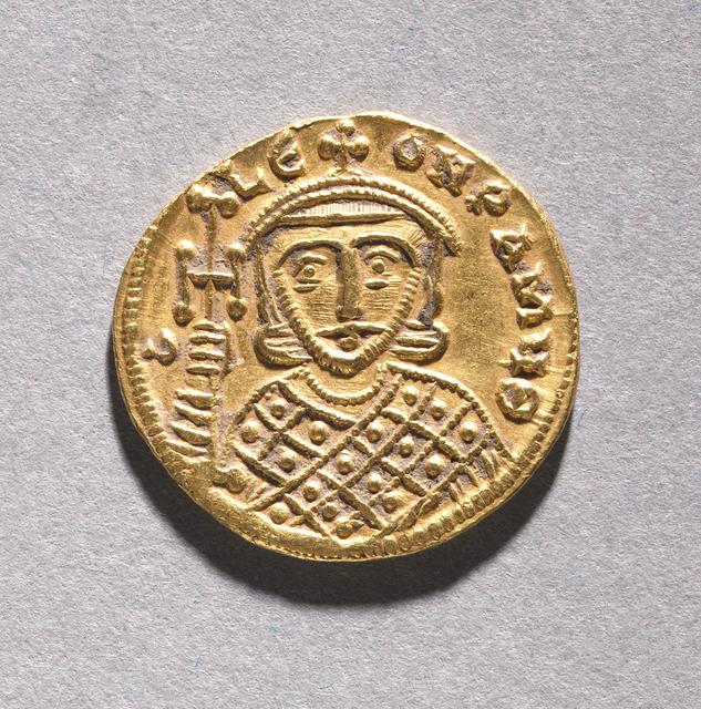 Constantine V and Leo IV, Gold Solidus, Byzantine, obverse