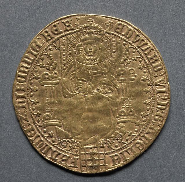 Edward VI Fine Gold Thirty-Shilling Sovereign, obverse